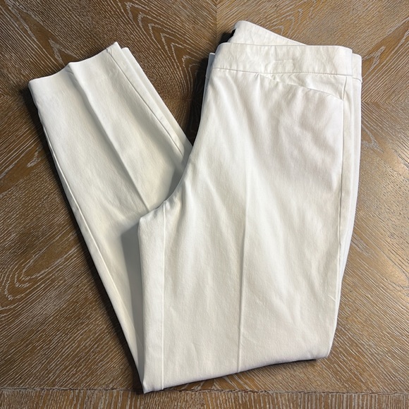 HALOGEN White Ankle Pant 4 - Picture 1 of 8